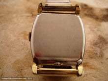 Load image into Gallery viewer, Black Elgin Tonneau with Fancy Lugs, Manual, 27x37.5mm