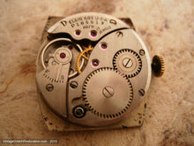 Load image into Gallery viewer, Black Elgin Tonneau with Fancy Lugs, Manual, 27x37.5mm