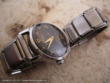 Load image into Gallery viewer, Stunning Black Art Deco Dial Elgin Shockmaster, Automatic, 29mm