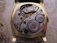 Load image into Gallery viewer, Early Elgin with Contrasting Silver Rope Bezel Design, Manual, 26x30mm