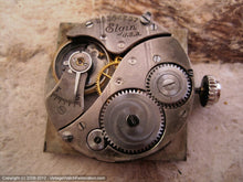 Load image into Gallery viewer, Early Very Large Square Elgin with Original Silvered Dial, Manual, 28x35mm