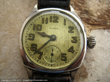 Load image into Gallery viewer, Early Transitional Elgin with Light Golden Patina Dial, Manual, 31x37.5mm