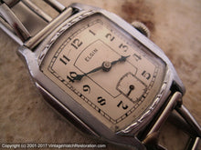Load image into Gallery viewer, Elgin Original Germanic Deco Dial from Depression Era, Manual, 28.5x37.5mm