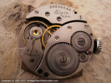 Load image into Gallery viewer, Elgin Original Germanic Deco Dial from Depression Era, Manual, 28.5x37.5mm