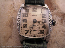 Load image into Gallery viewer, Elgin Patina Dial and Wheat Stalk Case, Manual, 30x35mm