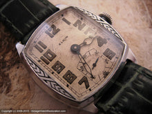 Load image into Gallery viewer, Elgin Patina Dial and Wheat Stalk Case, Manual, 30x35mm