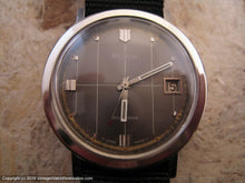 Load image into Gallery viewer, Elgin Vacuum Decorated Gray Dial with Date, Automatic, Large 35mm