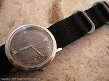 Load image into Gallery viewer, Elgin Vacuum Decorated Gray Dial with Date, Automatic, Large 35mm