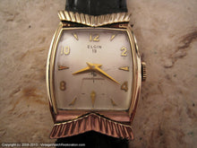 Load image into Gallery viewer, Elgin 'Fremont' Chevron Decorative Case Lug Design, Manual, 26x37mm