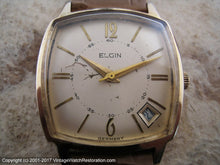 Load image into Gallery viewer, Elgin 'TV Style' Case with Date at 4:30, Manual, 31x31mm