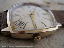 Load image into Gallery viewer, Elgin 'TV Style' Case with Date at 4:30, Manual, 31x31mm