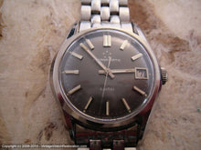 Load image into Gallery viewer, Eterna-Matic KonTiki Silver-Gray Dial, Date, and Original Brick Style Bracelet, Manual, Large 35mm