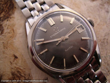 Load image into Gallery viewer, Eterna-Matic KonTiki Silver-Gray Dial, Date, and Original Brick Style Bracelet, Manual, Large 35mm