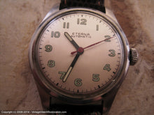 Load image into Gallery viewer, Eterna Automatic Bumper Military Style WWII Era Green Lume Dial, Automatic, 32mm