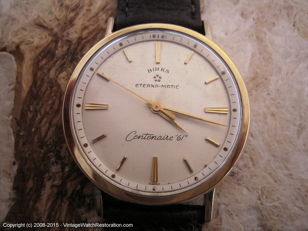 Eterna-Matic Birks Centenaire 61 Gem, Automatic, Large 35mm