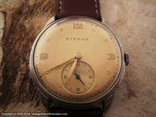 Load image into Gallery viewer, WWII Era Classic Gold Dial Eterna, Manual, Large 35mm