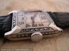 Load image into Gallery viewer, Fabulous 1930 Era Exello in Superb Decorative Case, Manual, 27x27mm