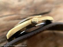 Load image into Gallery viewer, Elgin "Hires Genuine Root Beer" Promotional, Brushed Golden Dial, Date, Automatic, Large 36.5mm