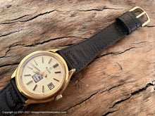 Load image into Gallery viewer, Elgin "Hires Genuine Root Beer" Promotional, Brushed Golden Dial, Date, Automatic, Large 36.5mm