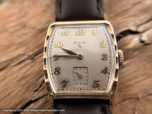 Load image into Gallery viewer, Elgin 1952 Cal 683 Tonneau Scalloped Case, Manual, 26x36mm