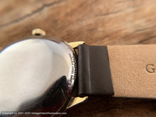 Load image into Gallery viewer, Elgin 17 Self Winding Perfect Pearl Dial with Bubble Back Case, Automatic, 34mm
