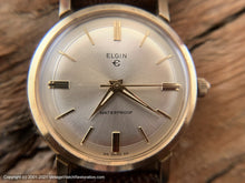 Load image into Gallery viewer, Elgin Pie Pan Dial, Silver and Gold, So Elegant, Manual, 34mm