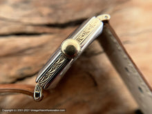 Load image into Gallery viewer, Elgin c.1924 Art Deco in Decorative Tonneau Case, Parchment Dial, Manual, 24x35mm