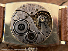 Load image into Gallery viewer, Elgin c.1924 Art Deco in Decorative Tonneau Case, Parchment Dial, Manual, 24x35mm