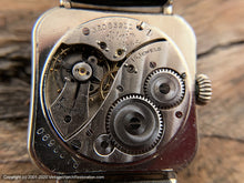 Load image into Gallery viewer, Elgin c.1929 Art Deco Two-Tone Rose Gold Dial, Rounded Square Case, Manual, 29x36mm