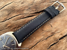 Load image into Gallery viewer, Elgin Blue Dial with Day & Date in Incabloc Case, Manual, 32x38mm