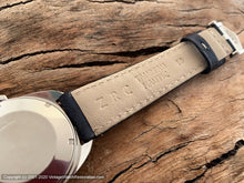 Load image into Gallery viewer, Elgin Blue Dial with Day & Date in Incabloc Case, Manual, 32x38mm