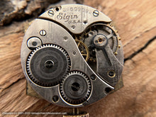 Load image into Gallery viewer, Elgin c.1921 in Stepped Case and Period Bracelet, Manual, 27x36.5mm