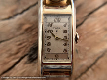 Load image into Gallery viewer, Elgin Elongated Curved Case c.1936, Manual, 20x46mm