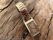 Load image into Gallery viewer, Elgin Elongated Curved Case c.1936, Manual, 20x46mm