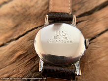 Load image into Gallery viewer, Elgin US WWII-Era Military with Stunning Amber Hued Patina Dial, Manual, 30mm