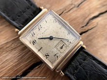 Load image into Gallery viewer, Elgin Early 1940s with Perfect Lightly Spotted Patina Dial and Scripty Black Numbers, Manual, 23x35mm