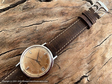 Load image into Gallery viewer, Eterna-Matic 'Centennaire 61' Amber Copper Patina, Date, Automatic, Large 35mm