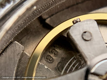 Load image into Gallery viewer, Evans (Paul Maillardet) French Chronograph Telemetre Scale with Perfect Brushed Silver Dial, Manual, Very Large 37mm