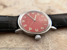 Load image into Gallery viewer, Favre-Leuba Red Dial 'Sea Chief', Manual, Large 34mm