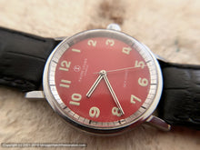 Load image into Gallery viewer, Favre-Leuba Red Dial 'Sea Chief', Manual, Large 34mm