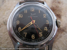 Load image into Gallery viewer, German Military WWII Era Felca with Black Dial (OC), Manual, 33mm