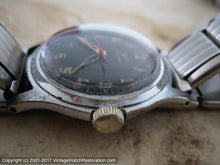 Load image into Gallery viewer, German Military WWII Era Felca with Black Dial (OC), Manual, 33mm