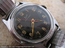 Load image into Gallery viewer, German Military WWII Era Felca with Black Dial (OC), Manual, 33mm