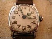 Load image into Gallery viewer, Early Military Gallet White Gold Gem, Manual, 26x26mm