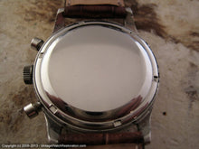 Load image into Gallery viewer, 3 Register Gallet Chronograph with Original Patina Dial and Rare Excelsior Park Movement, Manual, Huge 37mm