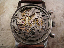 Load image into Gallery viewer, 3 Register Gallet Chronograph with Original Patina Dial and Rare Excelsior Park Movement, Manual, Huge 37mm