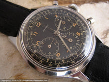 Load image into Gallery viewer, Rare All Original Gallet MultiChron 12 'Jim Clark' Black Military-Style Dial Chronograph, Manual, Huge 38mm