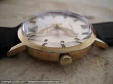 Load image into Gallery viewer, Garrard 9K Gold Stunner with Date at Six and Original Box, Automatic, Large 34mm