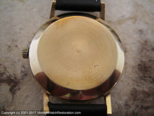 Load image into Gallery viewer, Garrard 9K Gold Stunner with Date at Six and Original Box, Automatic, Large 34mm