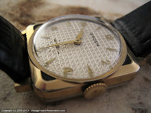 Load image into Gallery viewer, A Real Stunner. Square Stainless and Gold Gruen with Enamel Inlay, Manual, 29x29mm